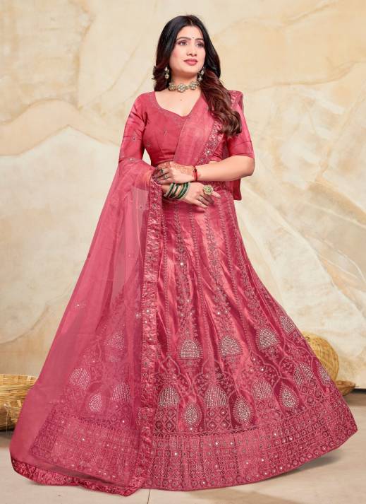 Premium Wholesale Embroidery Lehenga Collection | Ajmera Fashion  in Surat